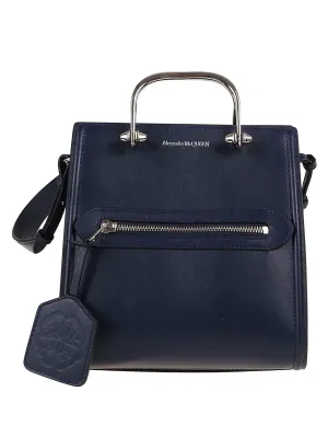 Alexander McQueen Logo Detailed Strapped Messenger Bag