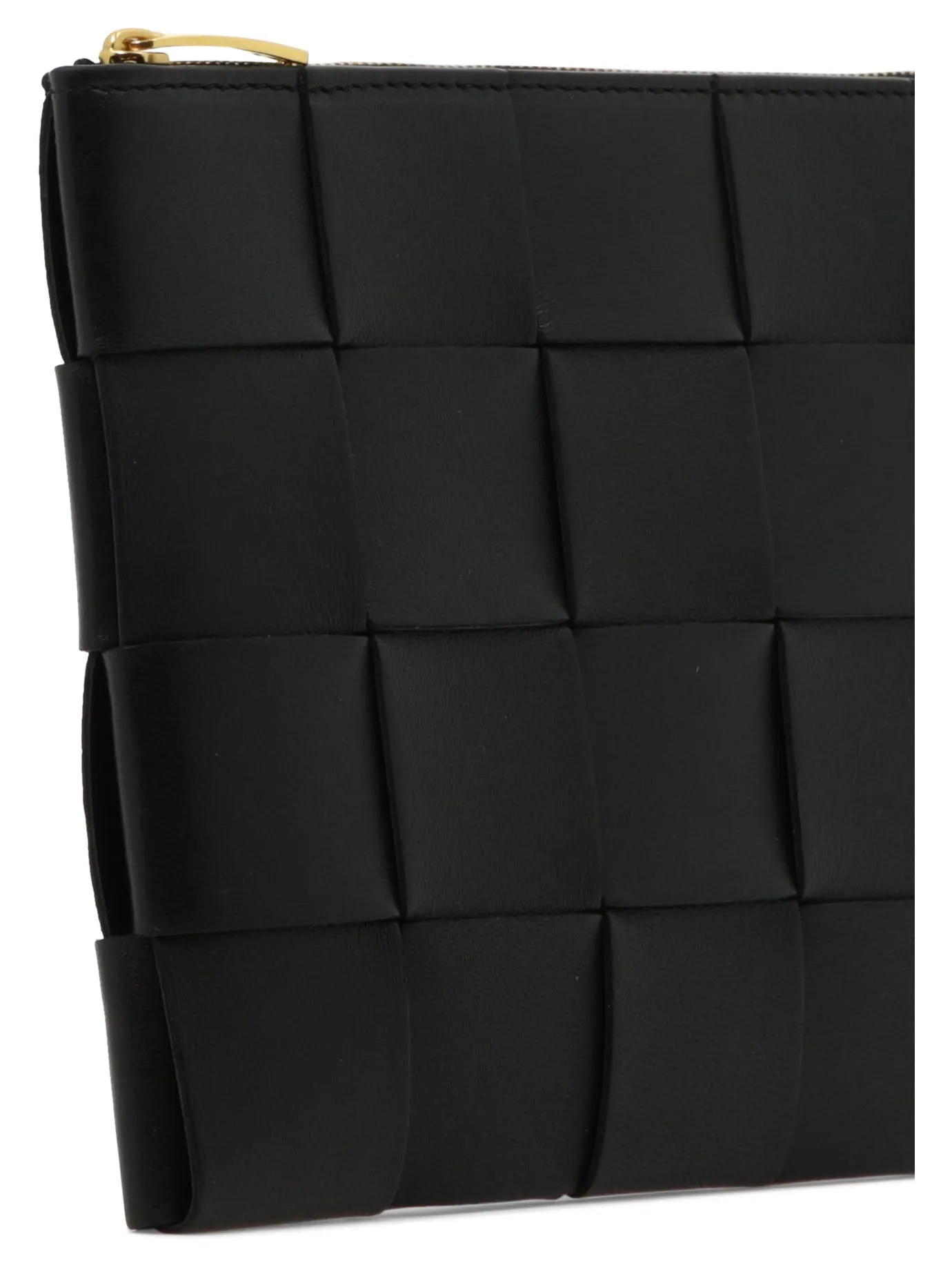 Bottega Veneta Intrecciato Zipped Clutch Bag
