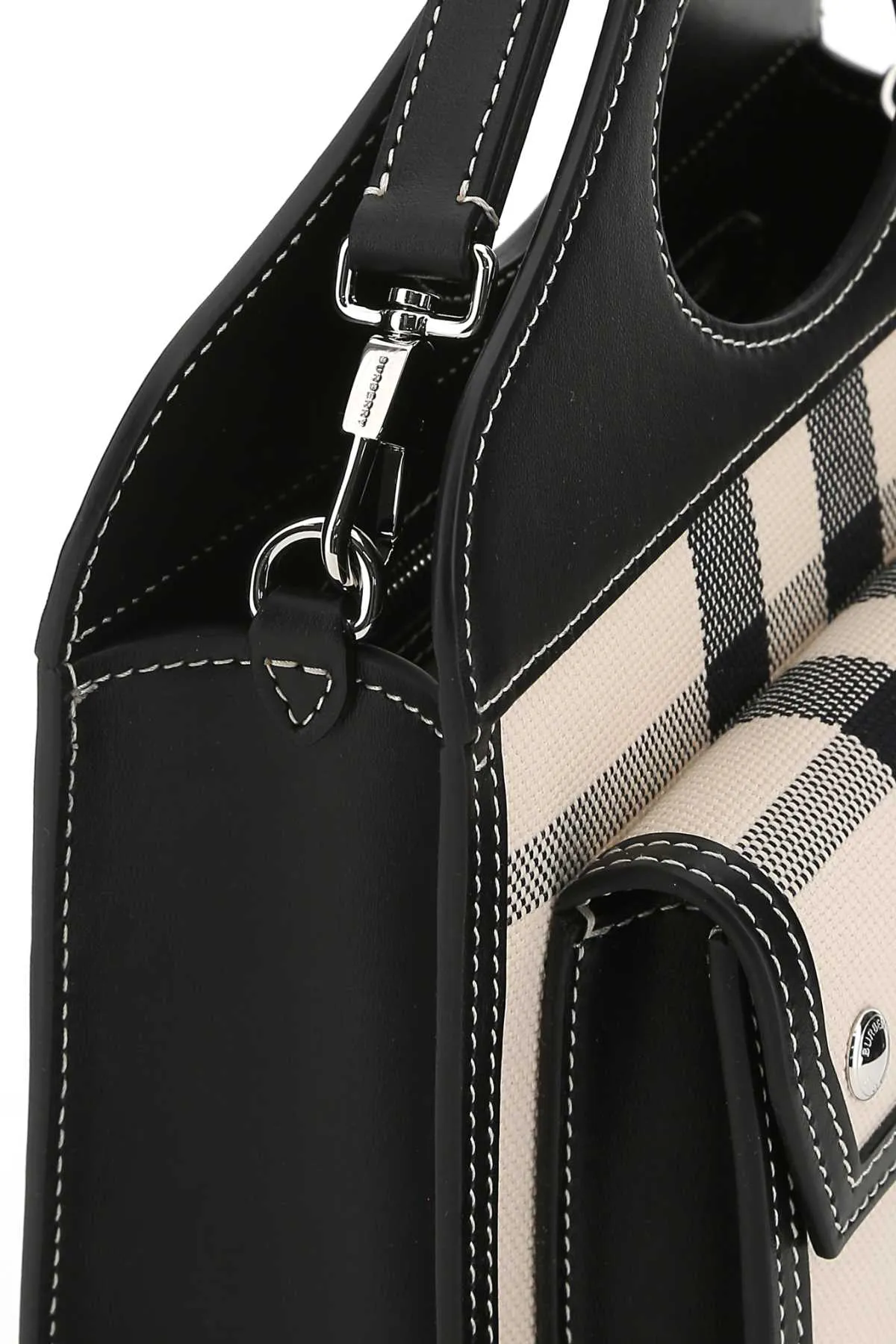 BurberryMini Checked Panelled Clutch Bag