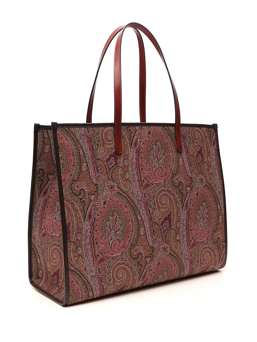 Etro Paisley Patterned Tote Bag
