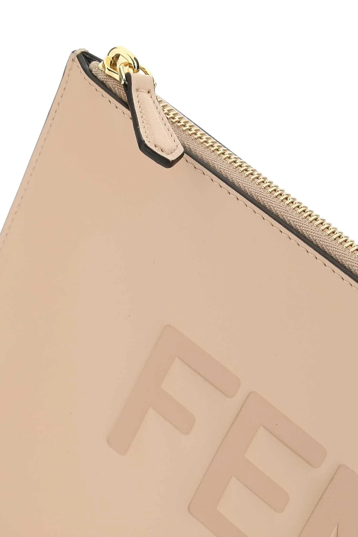 Fendi Logo Debossed Clutch Bag