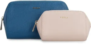 Furla Logo Lettering Beauty Case Set