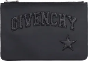 Givenchy Logo Embossed Clutch Bag