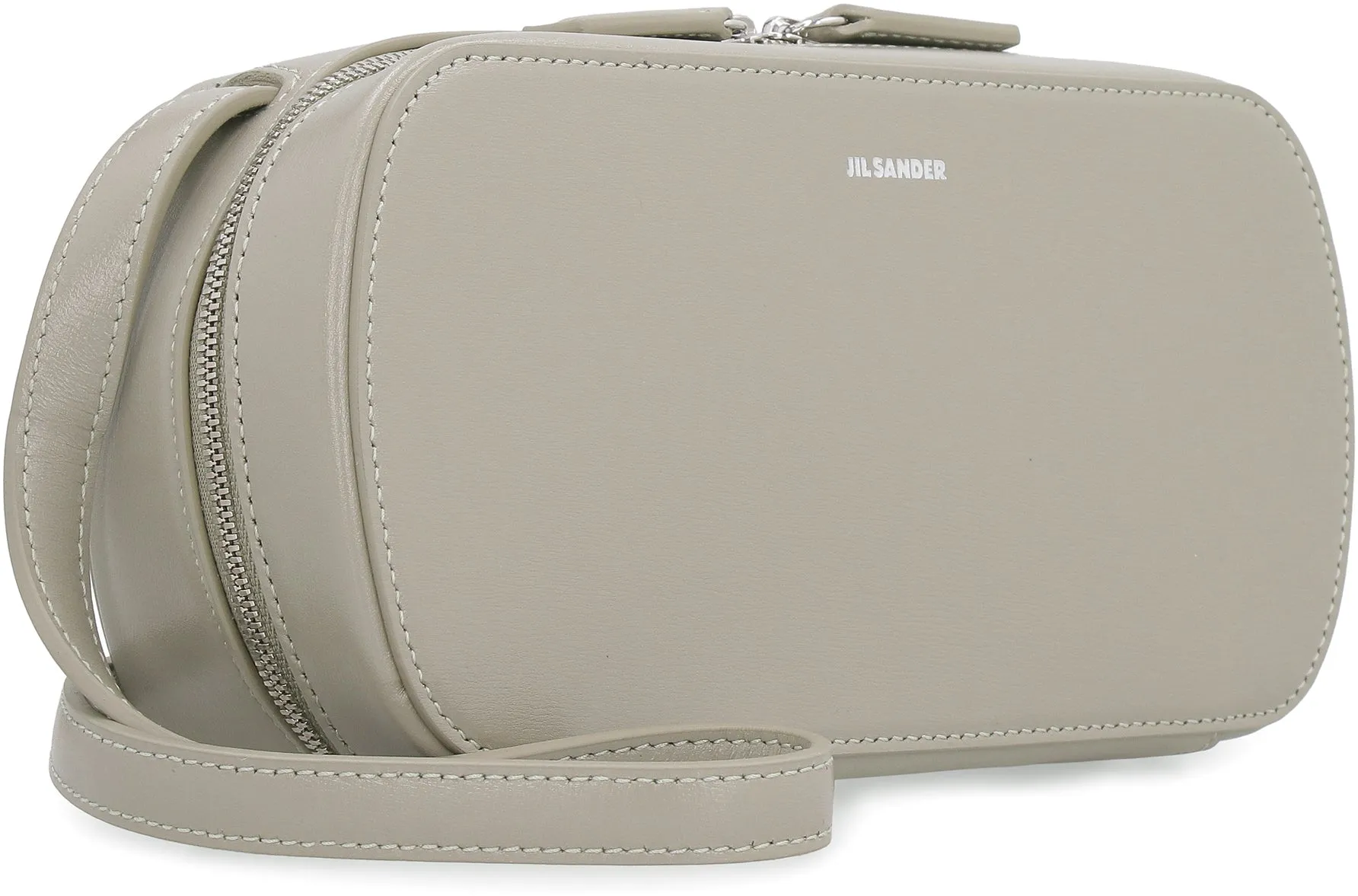 Jil Sander Logo-Embossed Small Crossbody Bag