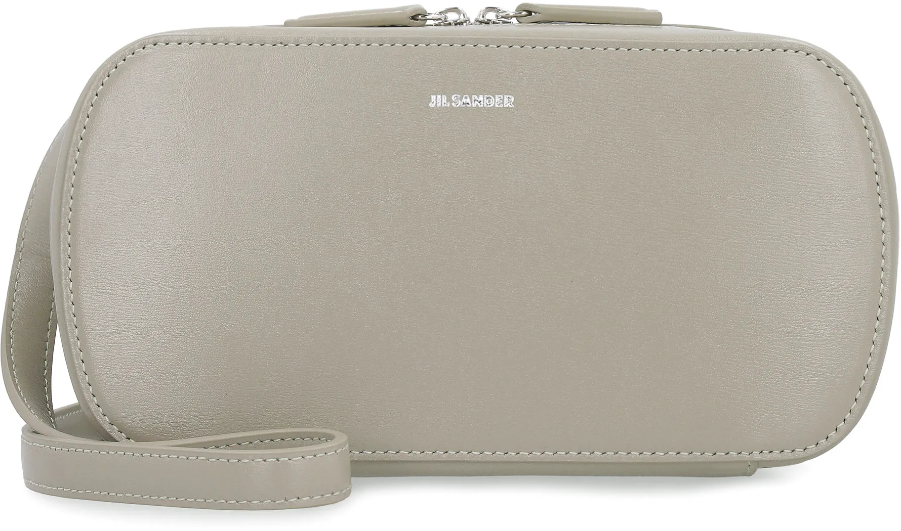 Jil Sander Logo-Embossed Small Crossbody Bag