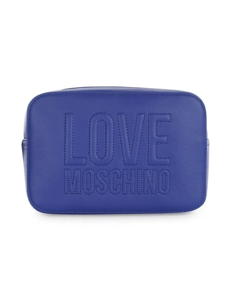 Love Moschino Logo Embossed Crossbody Bag