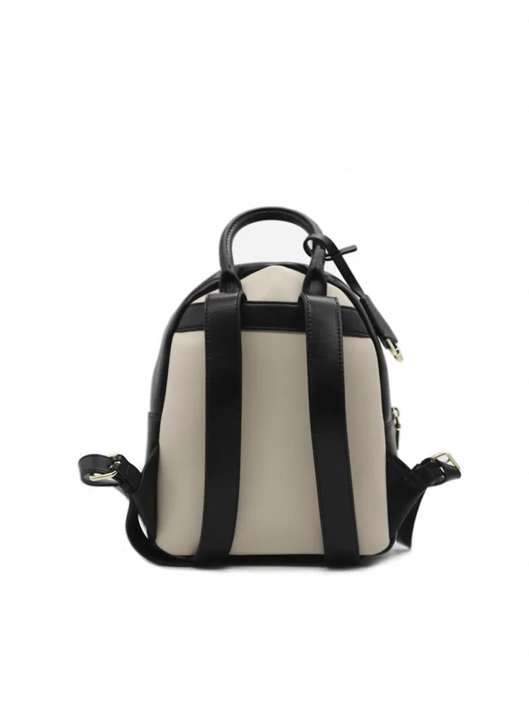 Love Moschino Logo Plaque Zipped Backpack