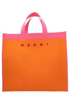 Marni Logo Jacquard Tote Bag
