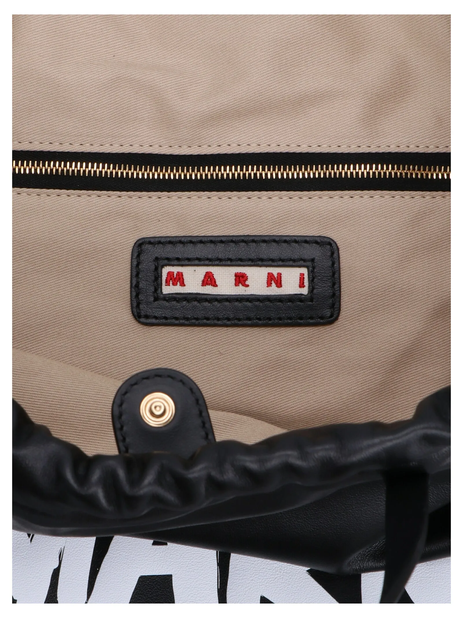 Marni Logo Print Top-Handle Backpack