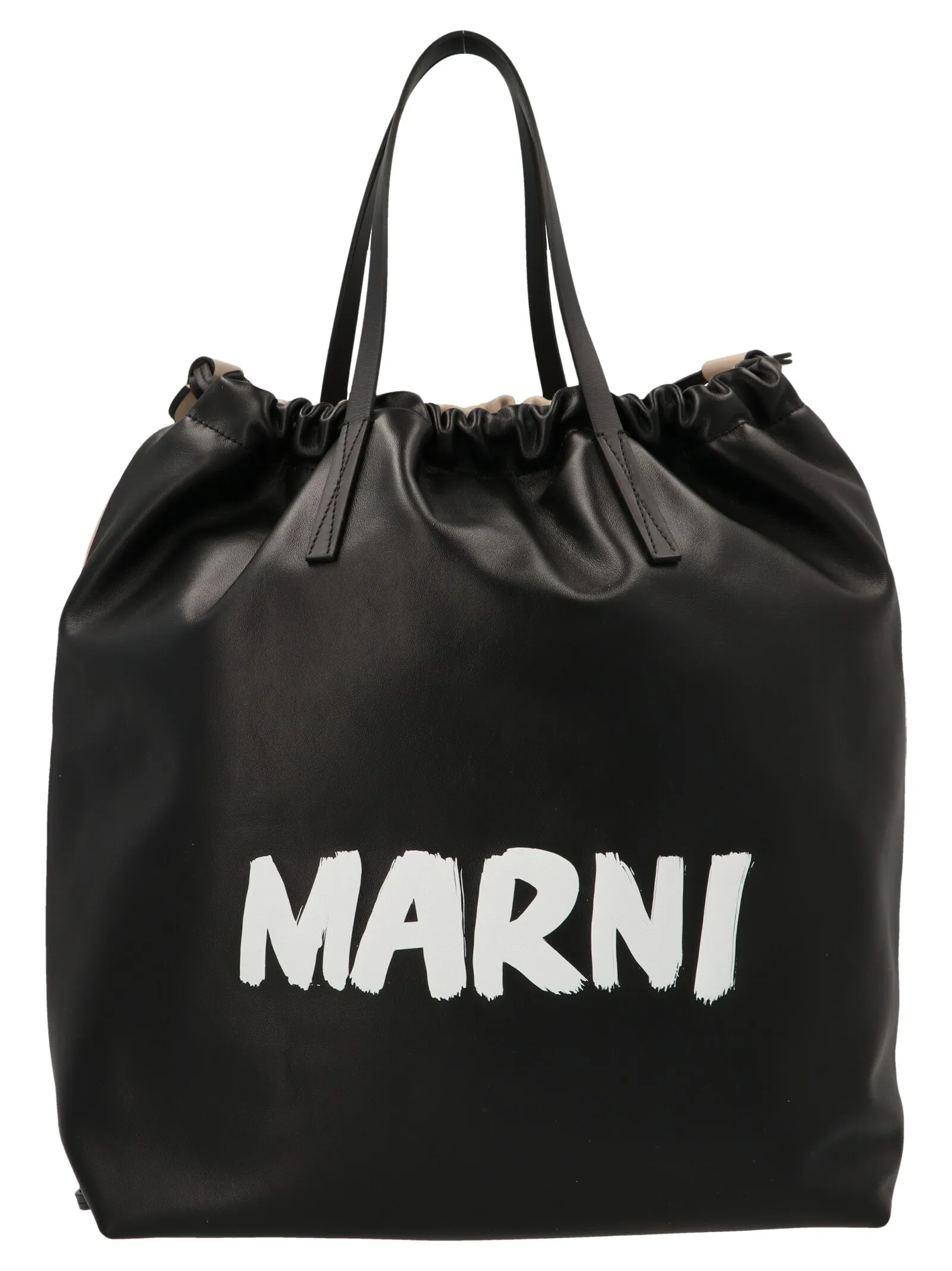 Marni Logo Print Top-Handle Backpack