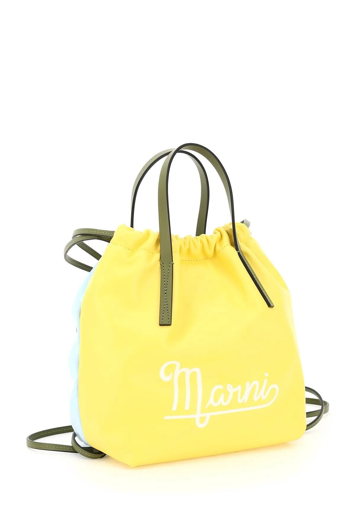 Marni Logo Print Two-Tone Small Backpack