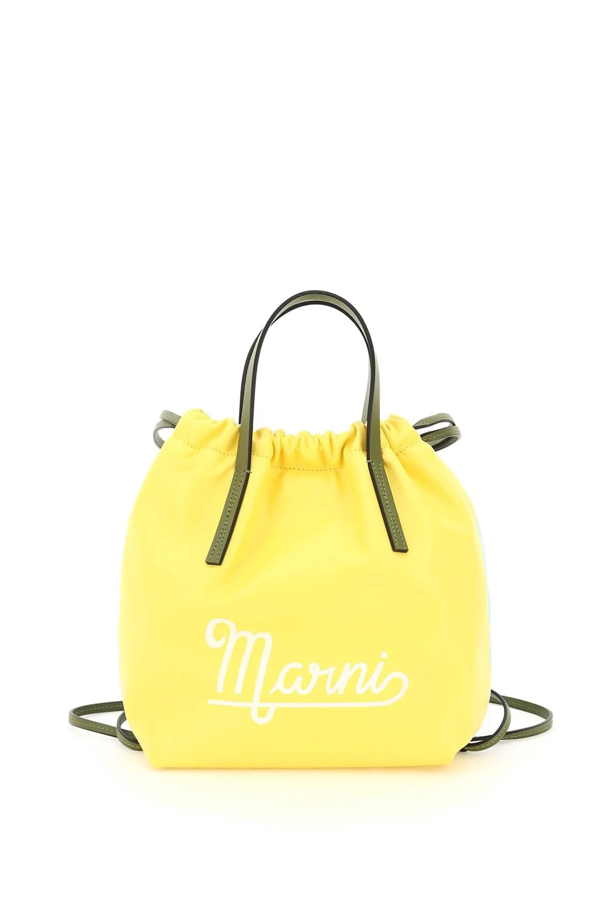 Marni Logo Print Two-Tone Small Backpack