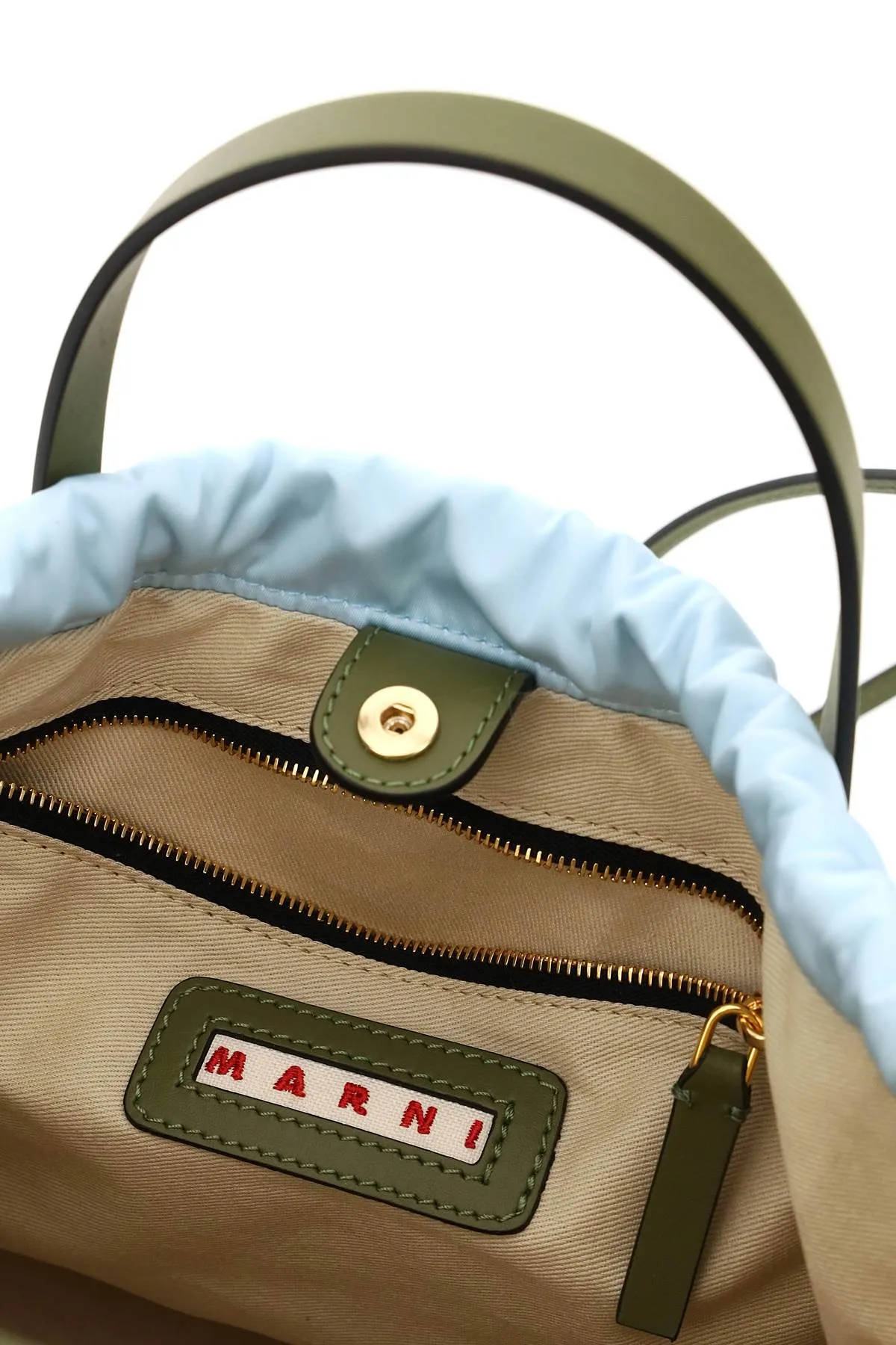 Marni Logo Print Two-Tone Small Backpack