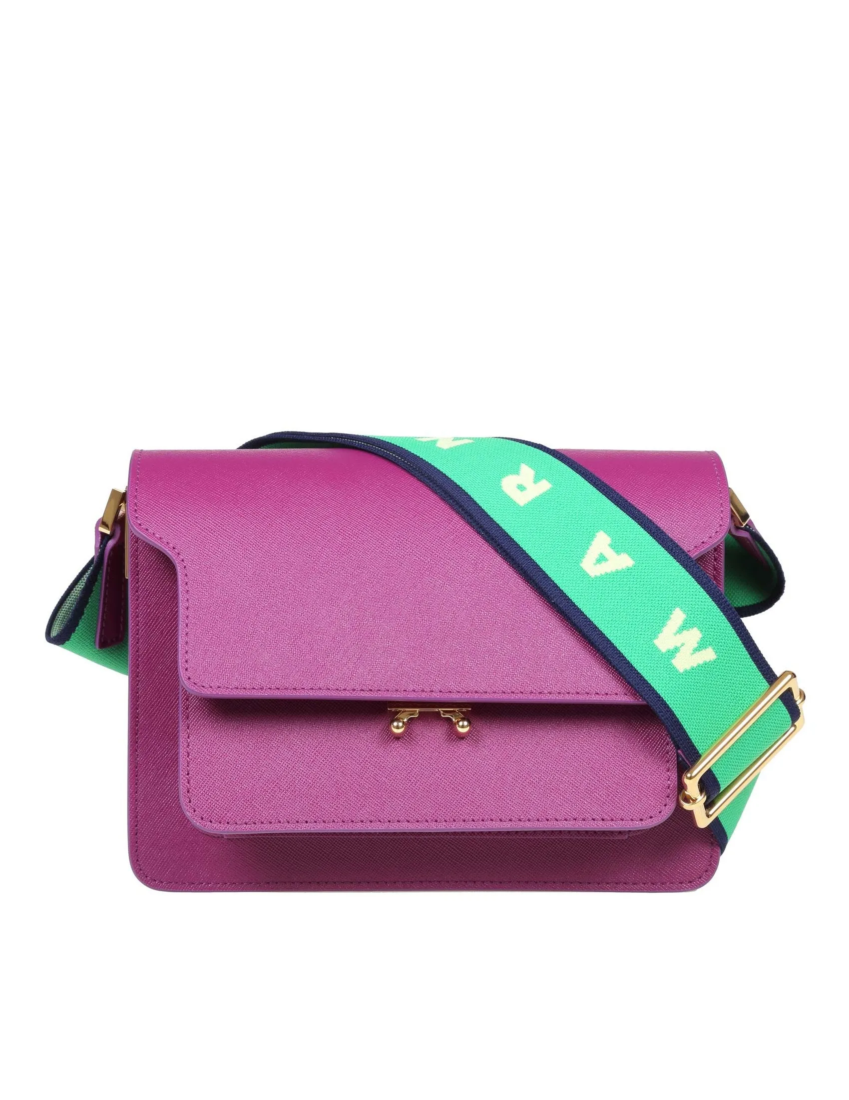 Marni Trunk Foldover Shoulder Bag