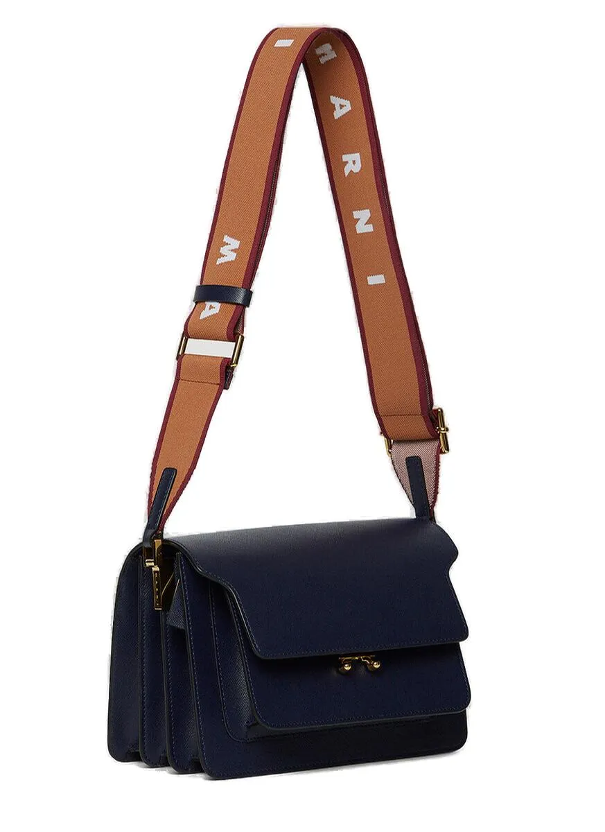 Marni Trunk Foldover Shoulder Bag