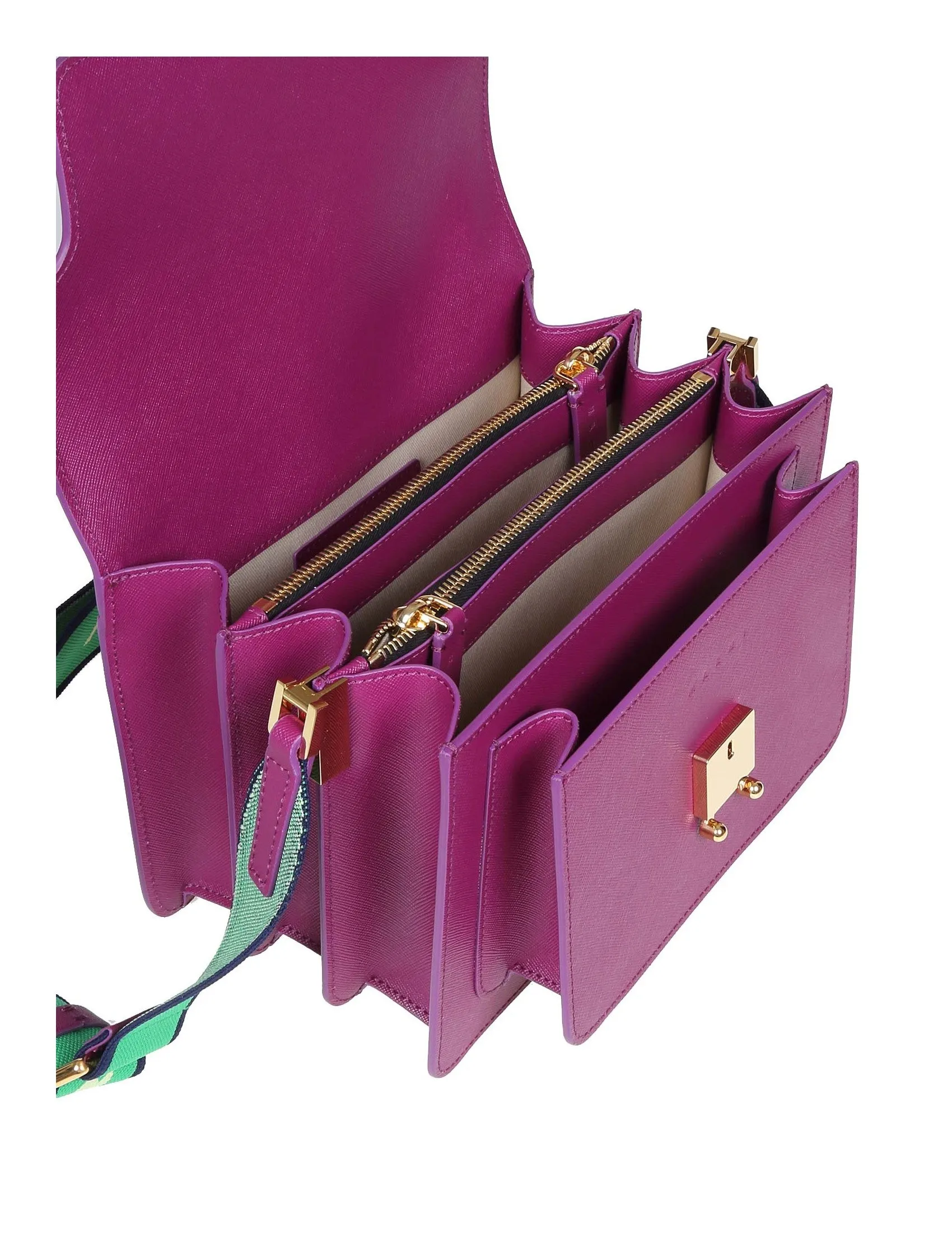 Marni Trunk Foldover Shoulder Bag