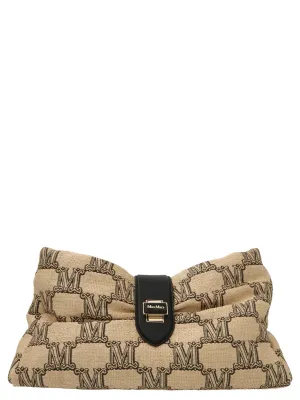 Max Mara Monogram Jacquard Clutch Bag