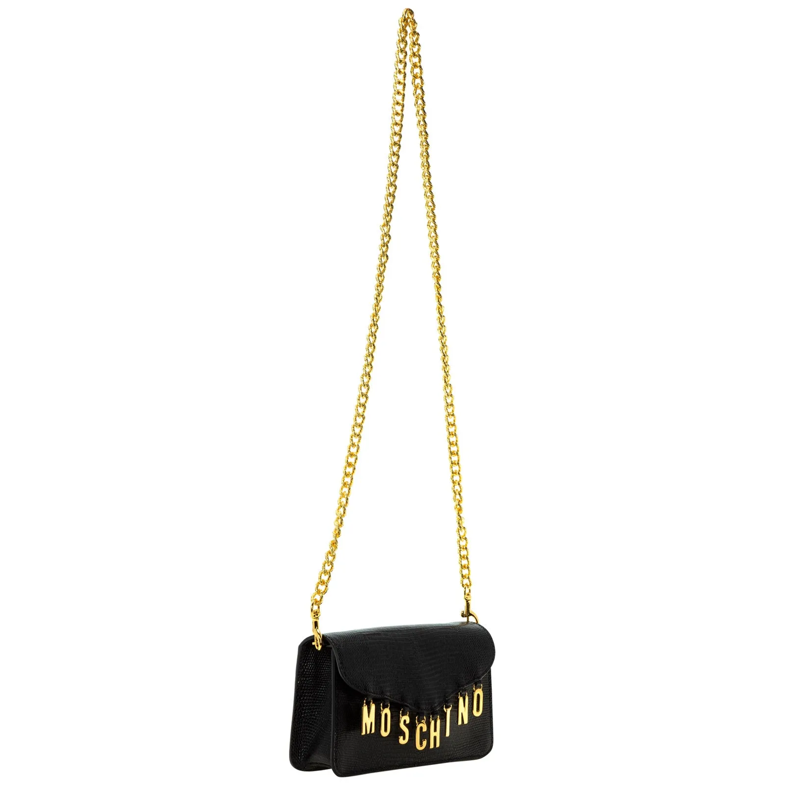 Moschino Lettering Charm Crossbody Bag