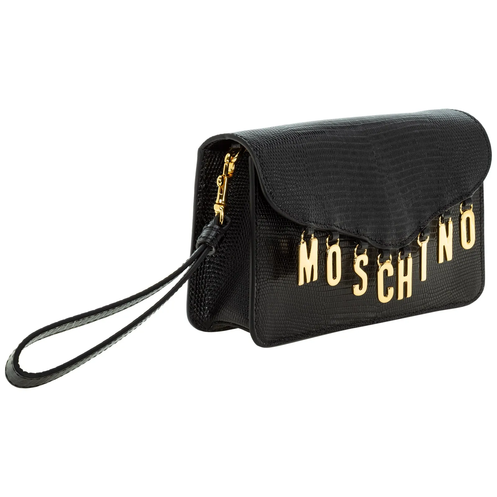 Moschino Lettering Charm Crossbody Bag