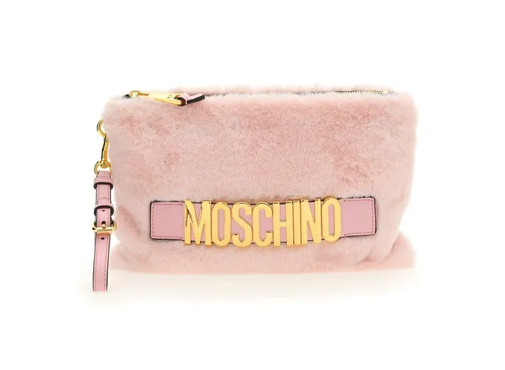 Moschino Logo Lettering Clutch Bag