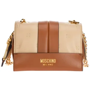 Moschino Logo Plaque Detailed Messenger Bag