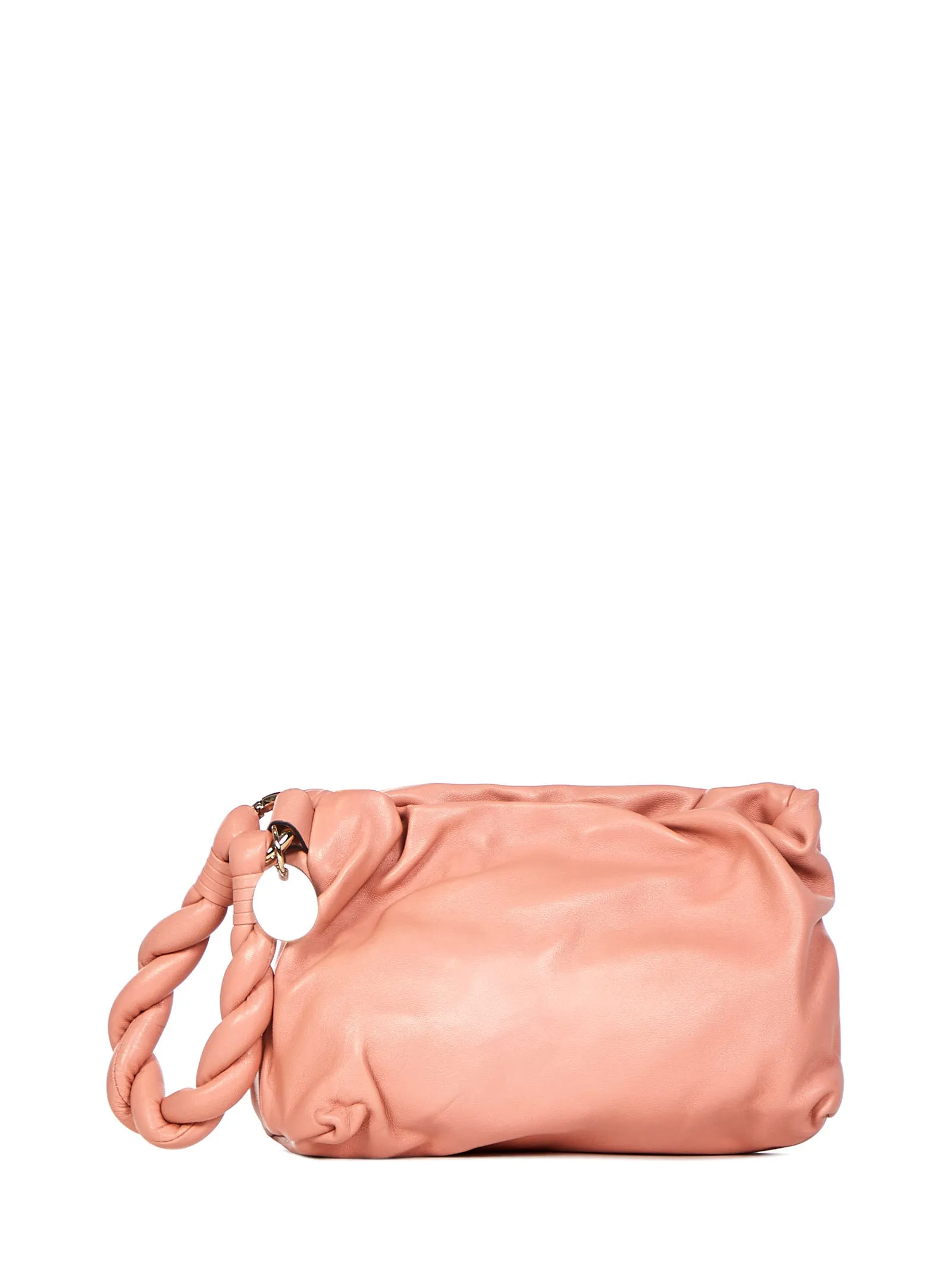 REDValentino Braided Handle Clutch Bag