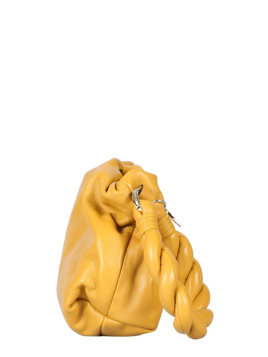 REDValentino Braided Handle Clutch Bag