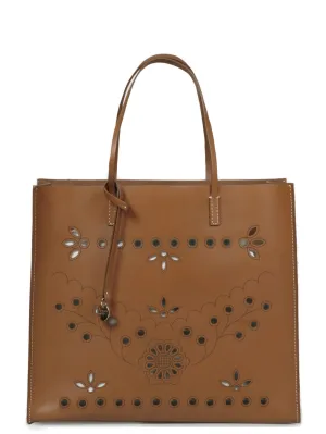 REDValentino Perforated Detail Tote Bag