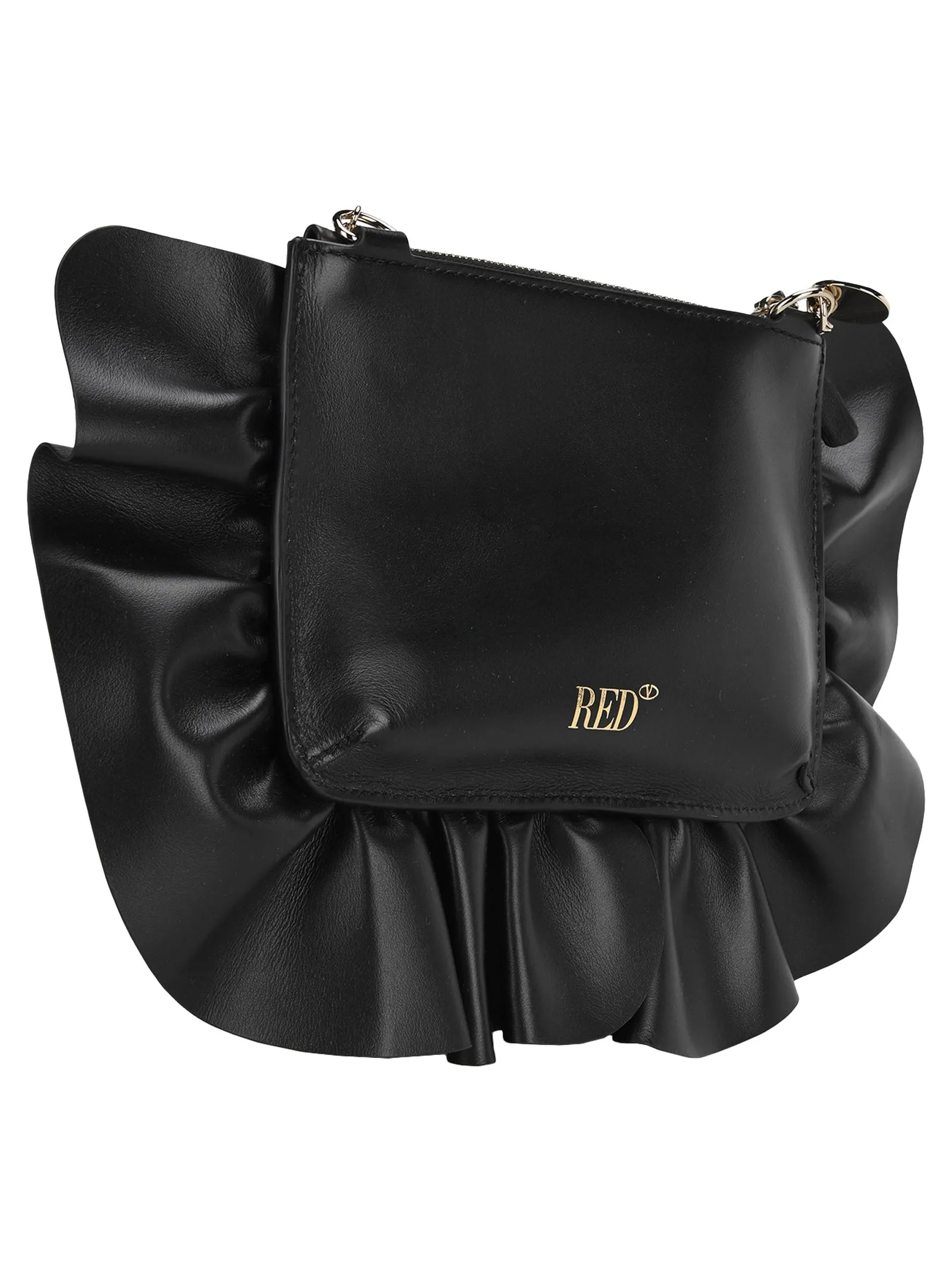 REDValentino XL Rock Ruffles Clutch Bag