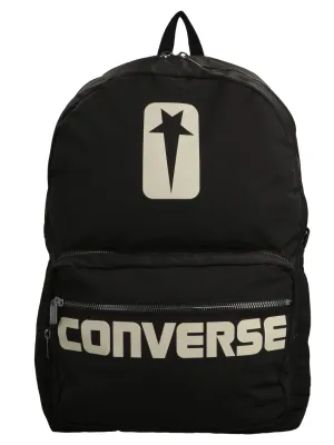 Rick Owens DRKSHDW X Converse Logo Printed Zipped Backpack