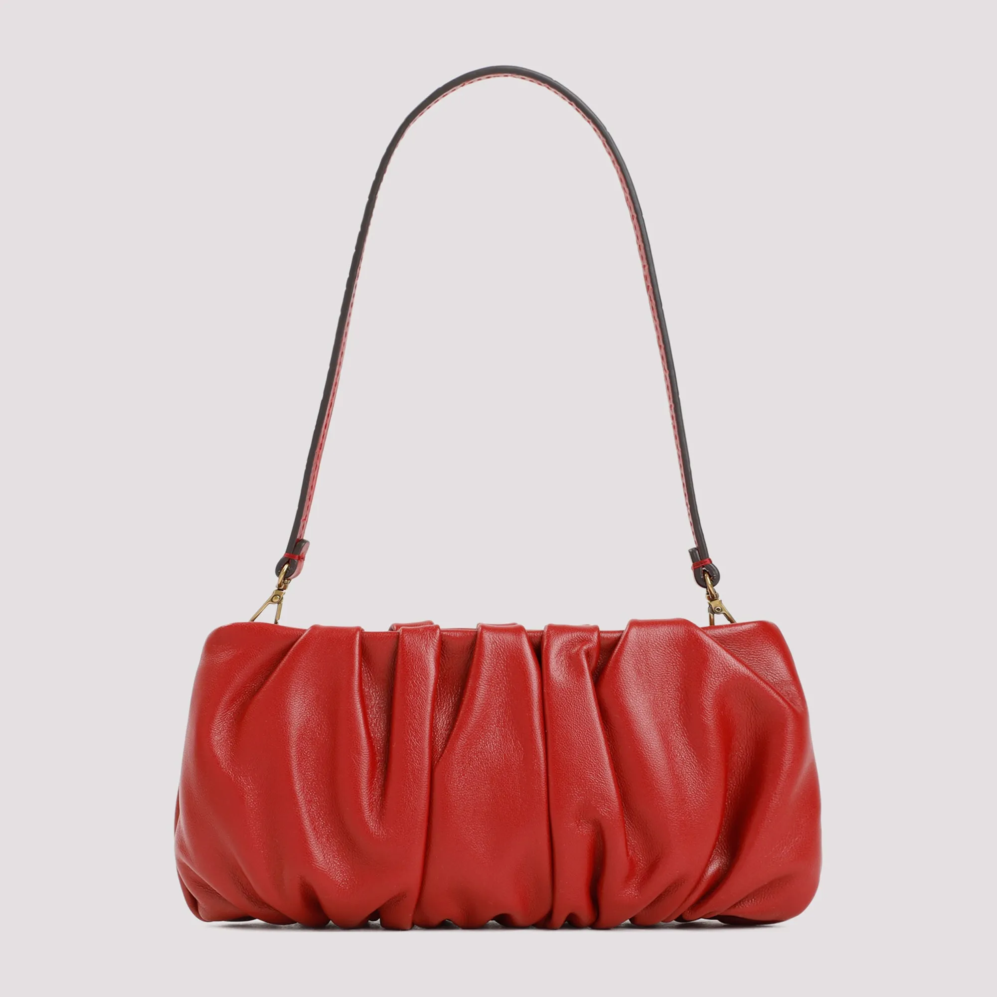 Staud Bean Ruched Strapped Clutch Bag