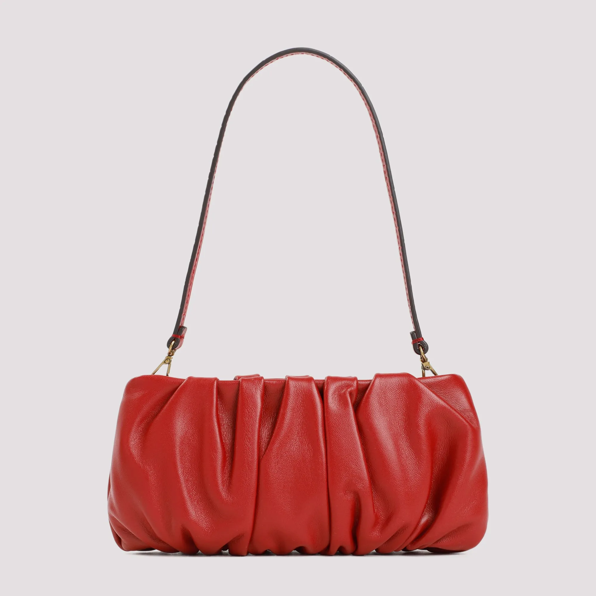 Staud Bean Ruched Strapped Clutch Bag