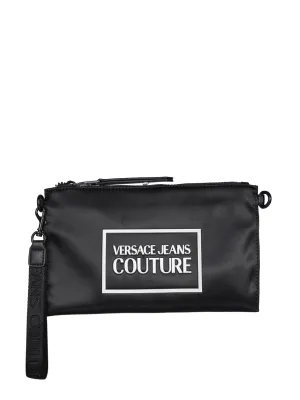 Versace Jeans Couture Logo plaque Zipped Messenger Bag