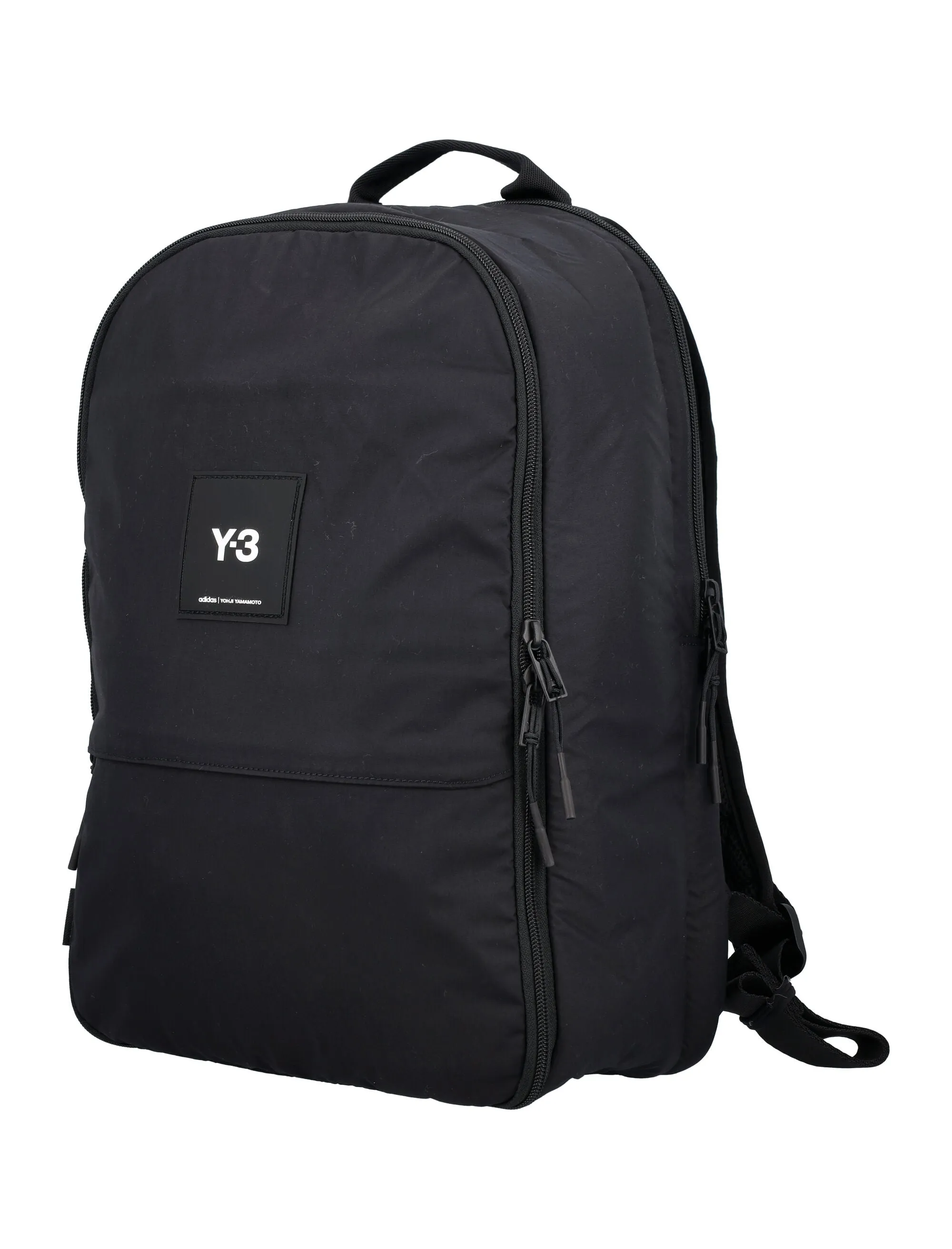 Y-3 Logo Printed Zipped Backpack